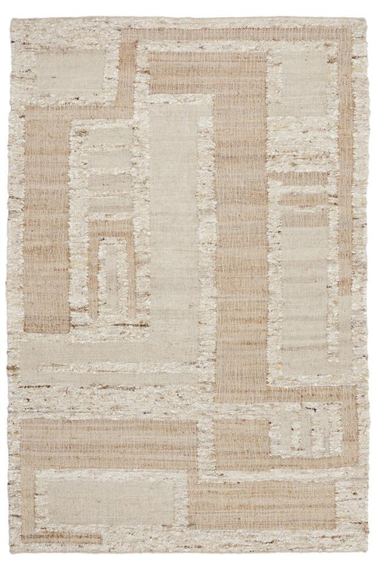 Villa by Classic Home - Muda Wool Blend Area Rug  - 8W - Natural, Ivory - 30091245 veiw 1
