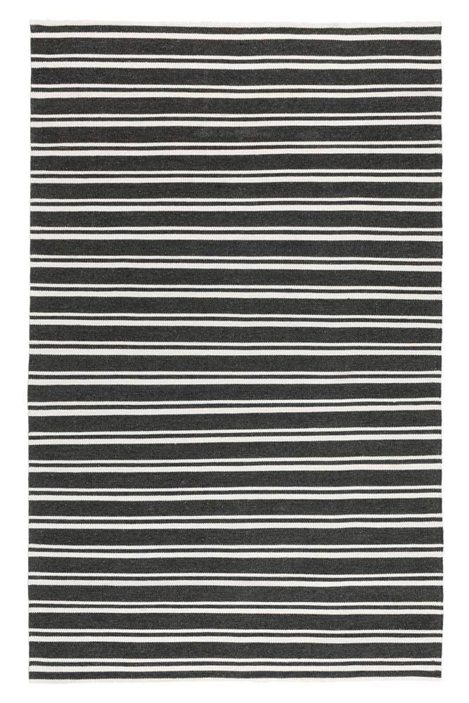 Villa by Classic Home - Palma 8X10 Hand Woven Performance Stripe Charcoal Fabric Area Rug - 8W - Charcoal - 30132525 veiw 1