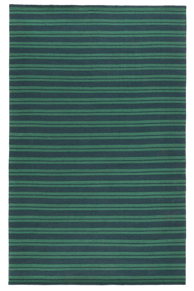 Villa by Classic Home - Palma 5X8 Hand Woven Performance Stripe Green Fabric Area Rug - 5W - Green - 30132544 veiw 1