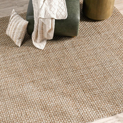 Villa by Classic Home - Panama 8X10 Jute Handwoven Sustainable Beige Accent Area Rug - 8W - Beige - 30091805 veiw 6