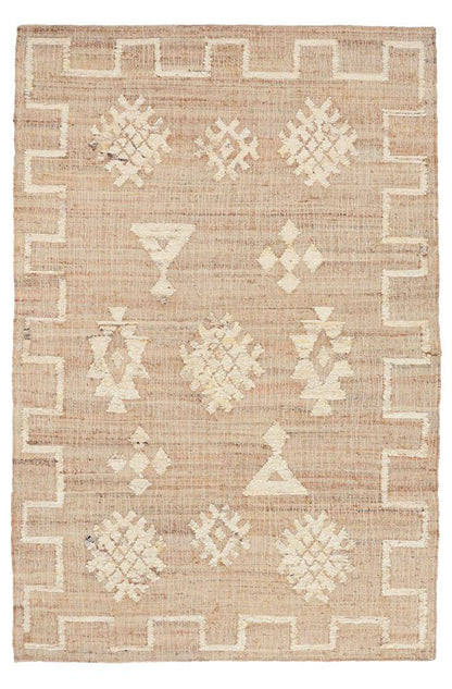 Villa by Classic Home - Raposa Jute Blend Area Rug  - 2W - Natural, Ivory - 30091230 veiw 1