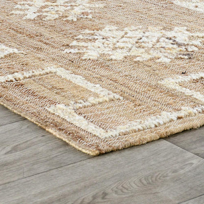 Villa by Classic Home - Raposa Jute Blend Area Rug  - 2W - Natural, Ivory - 30091230 veiw 3