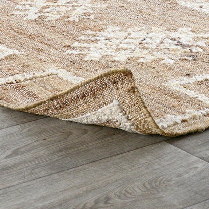 Villa by Classic Home - Raposa Jute Blend Area Rug  - 2W - Natural, Ivory - 30091230 veiw 4