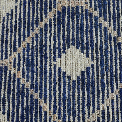 Villa by Classic Home - Reign Diamond Hand-Woven Area Rug  - 5W - Indigo - 30045144 veiw 3