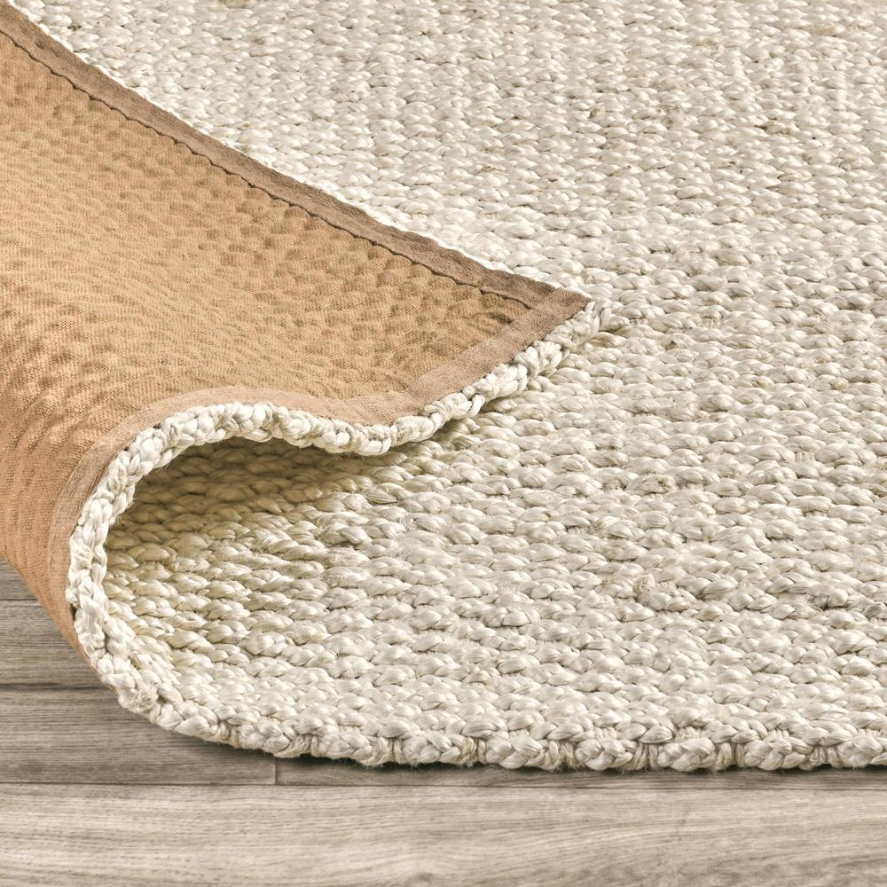 Villa by Classic Home - Santa Cruz 9X12 Jute Handwoven Sustainable Ivory Accent Area Rug - 9W - Ivory - 30091776 veiw 4