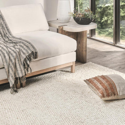 Villa by Classic Home - Santa Cruz 9X12 Jute Handwoven Sustainable Ivory Accent Area Rug - 9W - Ivory - 30091776 veiw 5