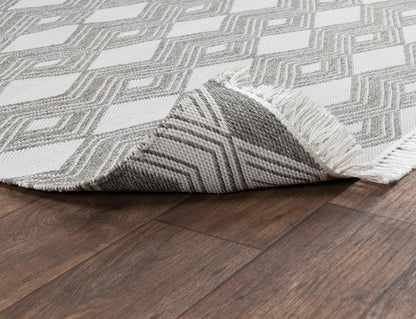 Villa by Classic Home - Saugatuck Indoor Outdoor Gray Accent Rug  - 2W - Pebble Gray - 30131960 veiw 3
