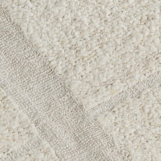 Villa by Classic Home - Sinclair 8X10 Handwoven Wool Fabric Accent Area Rug In Ivory - 8W - Ivory - 30091865 veiw 2