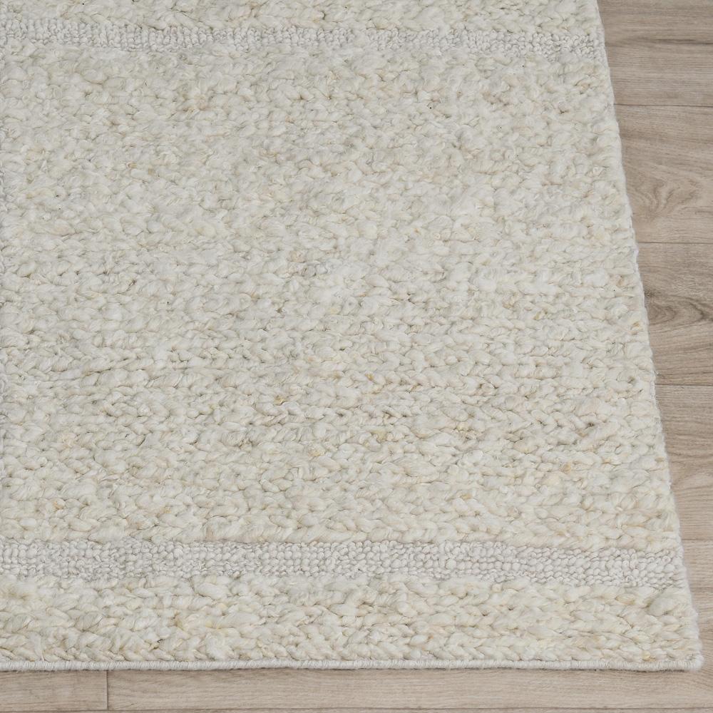 Villa by Classic Home - Sinclair 8X10 Handwoven Wool Fabric Accent Area Rug In Ivory - 8W - Ivory - 30091865 veiw 3