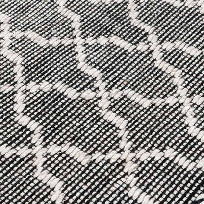 Villa by Classic Home - Sonora 2.6X8 Indoor Outdoor Sustainable Handwoven Black Accent Rug - 2.6W - Black, Ivory - 30132303 veiw 2