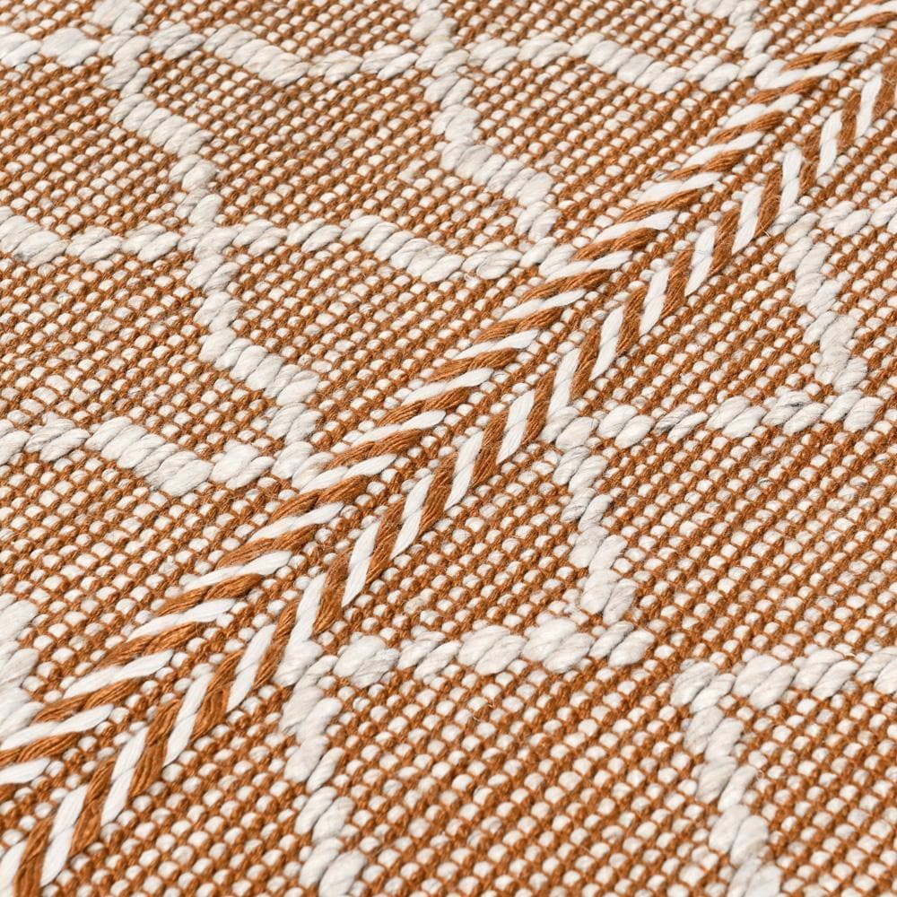 Villa by Classic Home - Sonora 2.6X8 Indoor Outdoor Sustainable Handwoven Terracotta Accent Rug - 2.6W - Terracotta, Ivory - 30132313 veiw 2