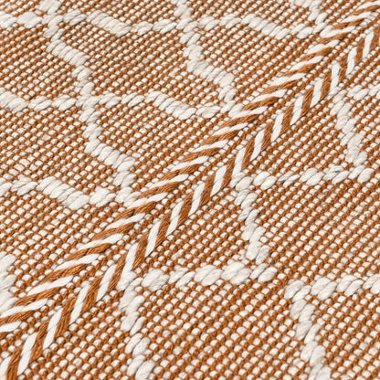 Villa by Classic Home - Sonora 2.6X8 Indoor Outdoor Sustainable Handwoven Terracotta Accent Rug - 2.6W - Terracotta, Ivory - 30132313 veiw 2