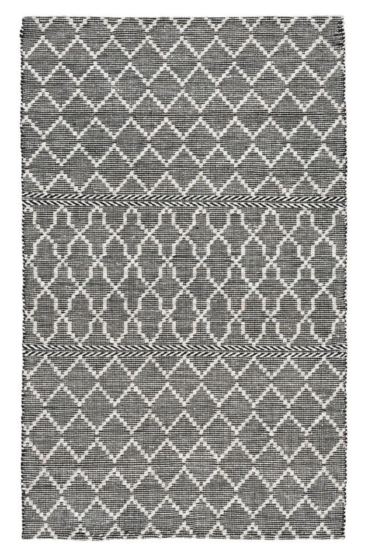 Villa by Classic Home - Sonora Indoor Outdoor Accent Rug  - 2W - Black, Ivory - 30132300 veiw 1