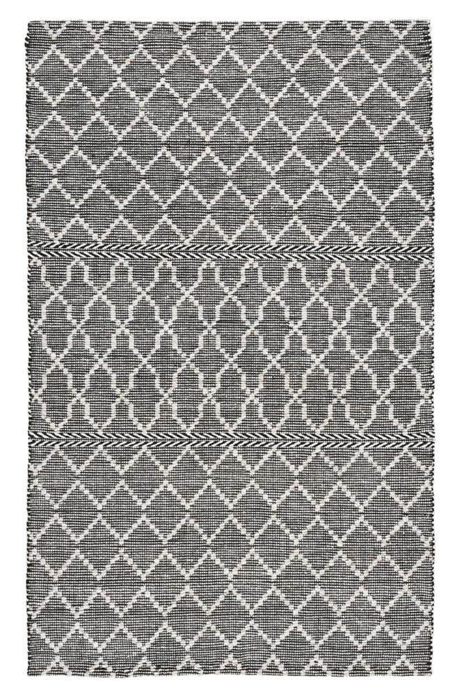 Villa by Classic Home - Sonora Indoor Outdoor Accent Rug  - 5W - Black, Ivory - 30132304 veiw 1