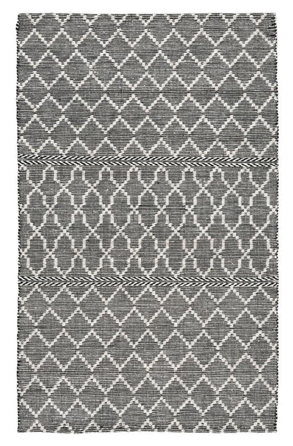 Villa by Classic Home - Sonora Indoor Outdoor Accent Rug  - 5W - Black, Ivory - 30132304 veiw 1