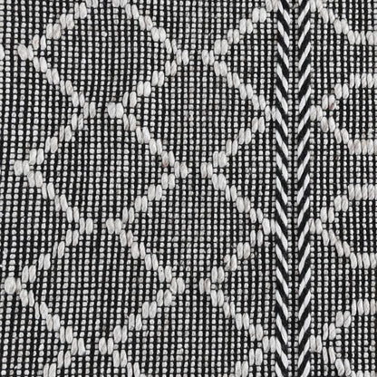 Villa by Classic Home - Sonora Indoor Outdoor Accent Rug  - 5W - Black, Ivory - 30132304 veiw 4