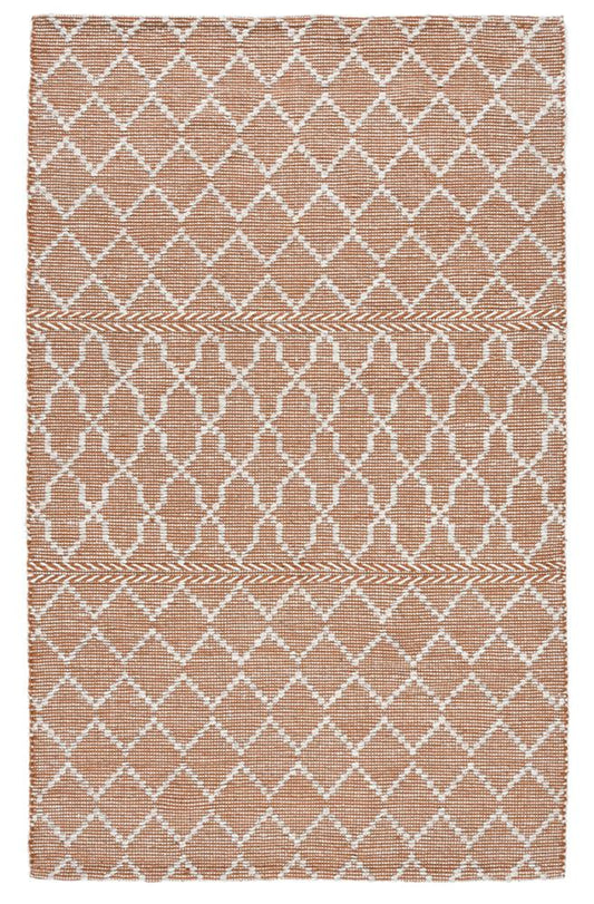 Villa by Classic Home - Sonora Indoor Outdoor Accent Rug  - 5W - Terracotta, Ivory - 30132314 veiw 1