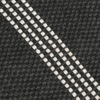 Villa by Classic Home - Sorrento 2X3 Handwoven Performance Stripe Charcoal Fabric Rug - 2W - Charcoal - 30132500 veiw 4