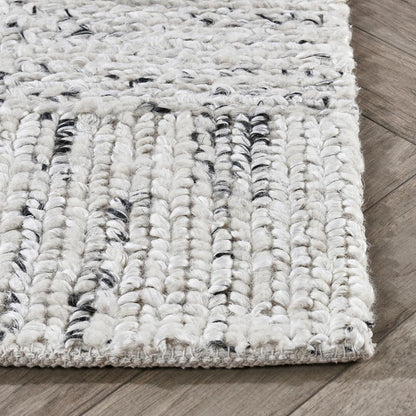 Villa by Classic Home - Sosa Abstract Wool Blend Area Rug  - 5W - Ivory, Black - 30091644 veiw 3