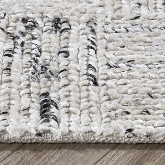 Villa by Classic Home - Sosa Abstract Wool Blend Area Rug  - 8W - Ivory, Black - 30091645 veiw 2