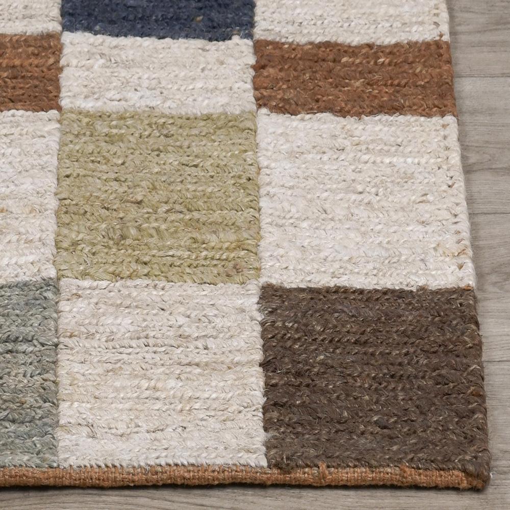 Villa by Classic Home - Soumak 8X10 Hand Woven Jute Fabric Checkered Multi-Color Area Rug - 8W - Multi-Color  - 30091885 veiw 3