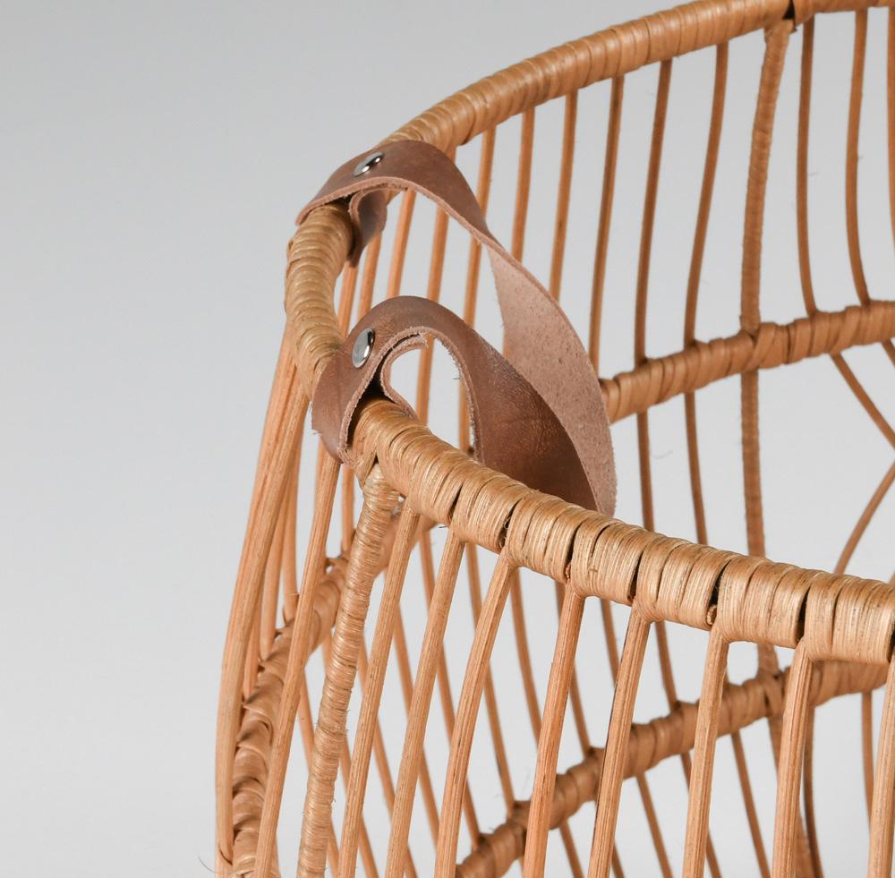 Villa by Classic Home - Sumatra Rattan Floor Storage Basket In Natural - 21.25W - Natural - 300105B veiw 3