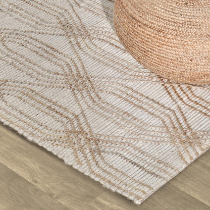 Villa by Classic Home - Tustin Jute Blend Area Rug  - 5W - Ivory, Natural - 30091514 veiw 5