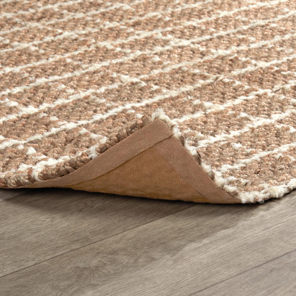 Villa by Classic Home - Windowpane Chenille Are Rug  - 5W - Natural, Ivory - 30091444 veiw 3