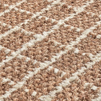 Villa by Classic Home - Windowpane Chenille Are Rug  - 8W - Natural, Ivory - 30091441 veiw 4