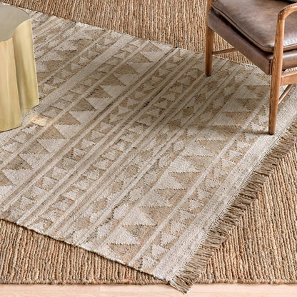 Villa by Classic Home - Zandra Soumak Handspun Jute Area Rug  - 10W - Natural - 30038518 veiw 4