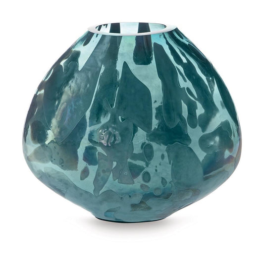 Signature Design by Ashley - Cartshaw Vase in Iridescent Teal - A2000738 veiw 1