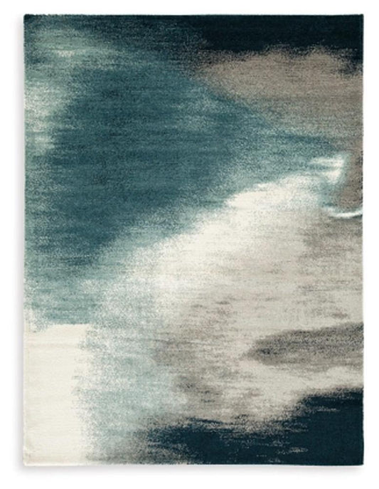 Signature Design by Ashley - Brentward Medium Rug in Blue/Gray/Ivory - R407082 veiw 1