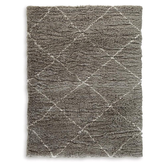 Signature Design by Ashley - Wrenlow Large Rug in Gray/Cream - R407221 veiw 1