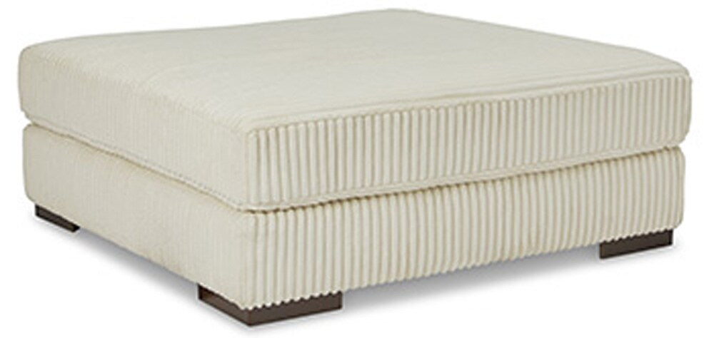 Signature Design by Ashley - Lindyn Oversized Accent Ottoman in Ivory - 2110408 veiw 1