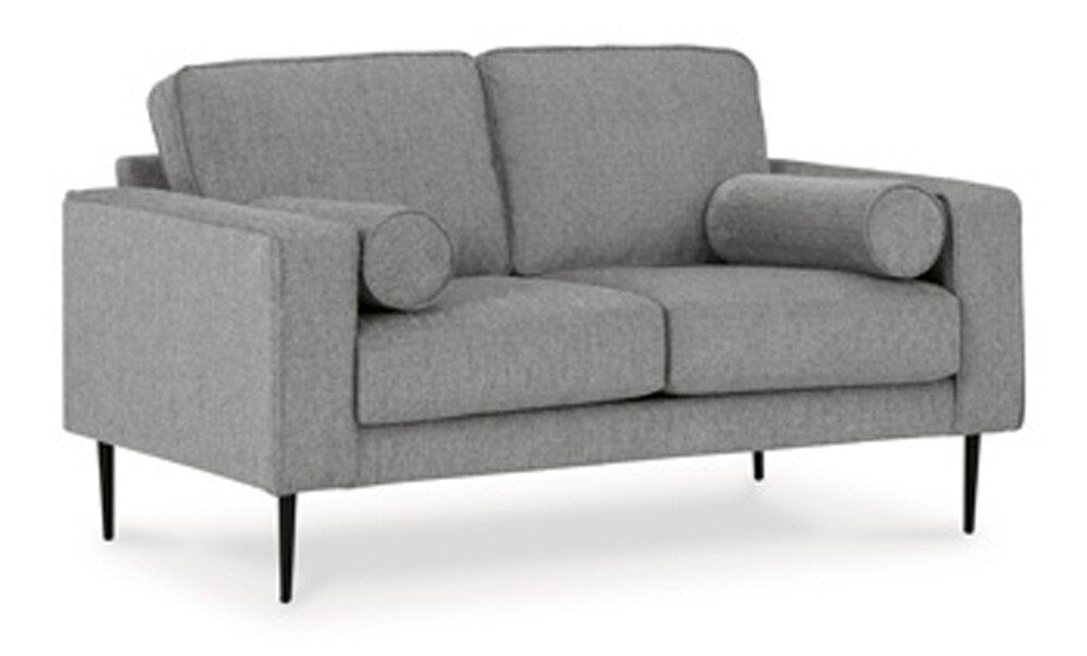 Signature Design by Ashley - Hazella Loveseat in Charcoal - 4110235 veiw 1