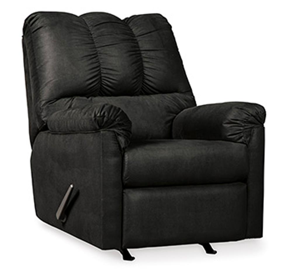 Signature Design by Ashley - Darcy Rocker Recliner in Black - 7500825 veiw 1