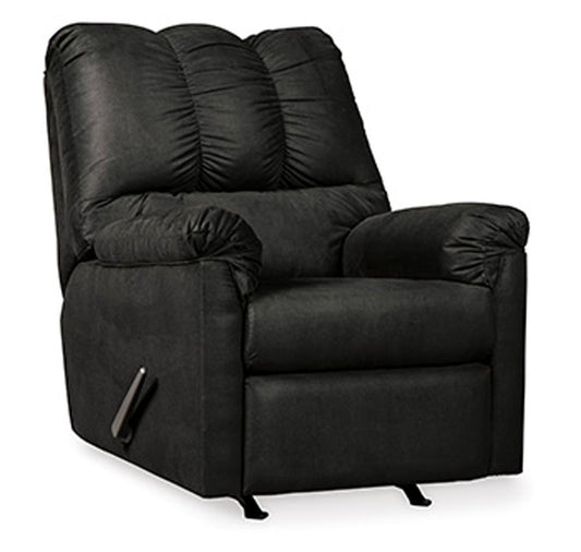 Signature Design by Ashley - Darcy Rocker Recliner in Black - 7500825 veiw 1