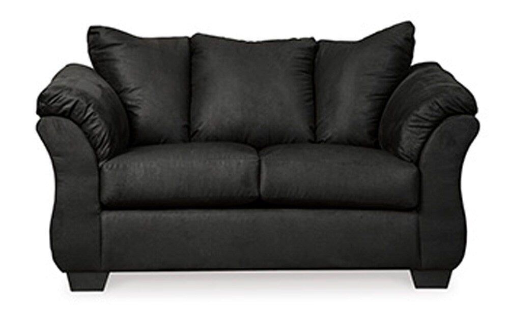 Signature Design by Ashley - Darcy Loveseat in Black - 7500835 veiw 1