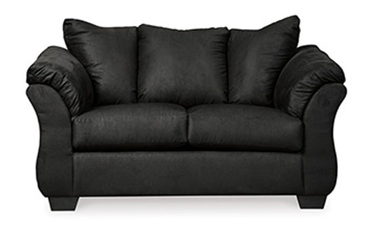 Signature Design by Ashley - Darcy Loveseat in Black - 7500835 veiw 1