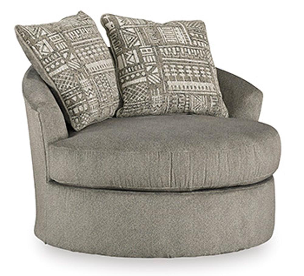 Signature Design by Ashley - Soletren Swivel Accent Chair in Ash - 9510344 veiw 1