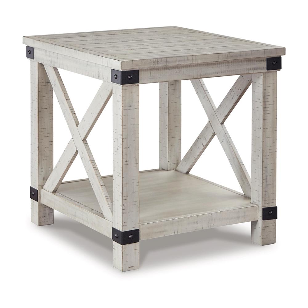 Signature Design by Ashley - Carynhurst Rectangular End Table in Whitewash - T929-3 veiw 1