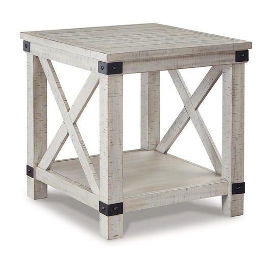 Signature Design by Ashley - Carynhurst Rectangular End Table in Whitewash - T929-3 veiw 1