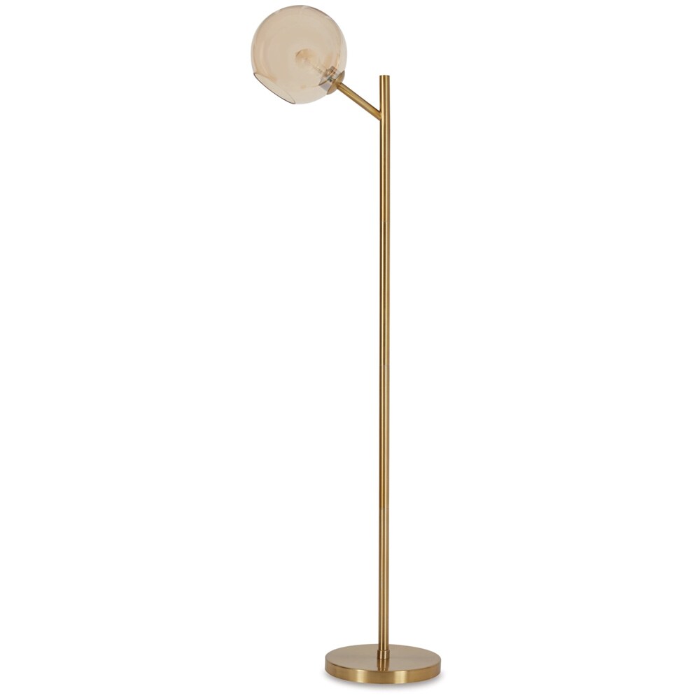 Signature Design by Ashley - Abanson Metal Floor Lamp in Amber/Gold Finish - L206021 veiw 1