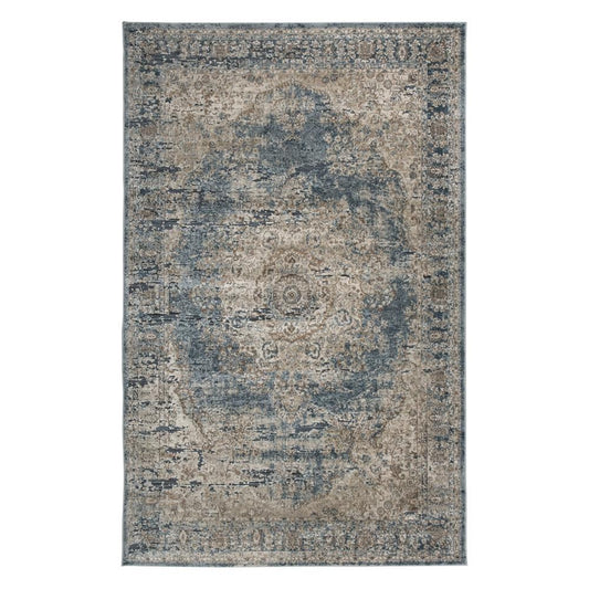 Signature Design by Ashley - South Medium Rug in Blue/Tan - R402722 veiw 1