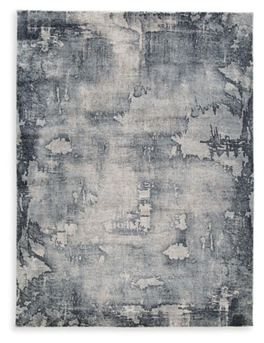 Signature Design by Ashley - Langrich Large Rug in Blue/Gray/Cream - R406131 veiw 1