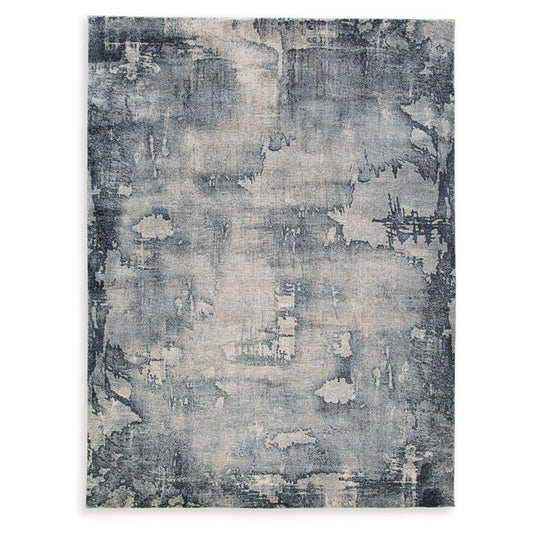 Signature Design by Ashley - Langrich Medium Rug in Blue/Gray/Cream - R406132 veiw 1
