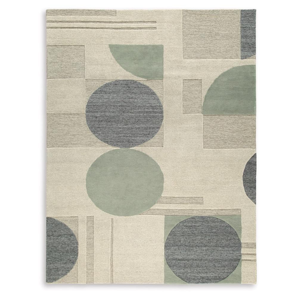 Signature Design by Ashley - Dallane Large Rug in Linen/Blue/Green - R406351 veiw 1
