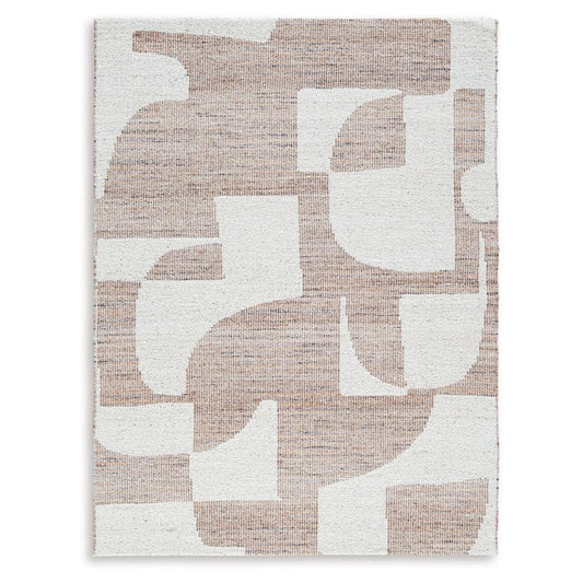 Signature Design by Ashley - Brynnfield Large Rug in Beige/Brown - R406371 veiw 1