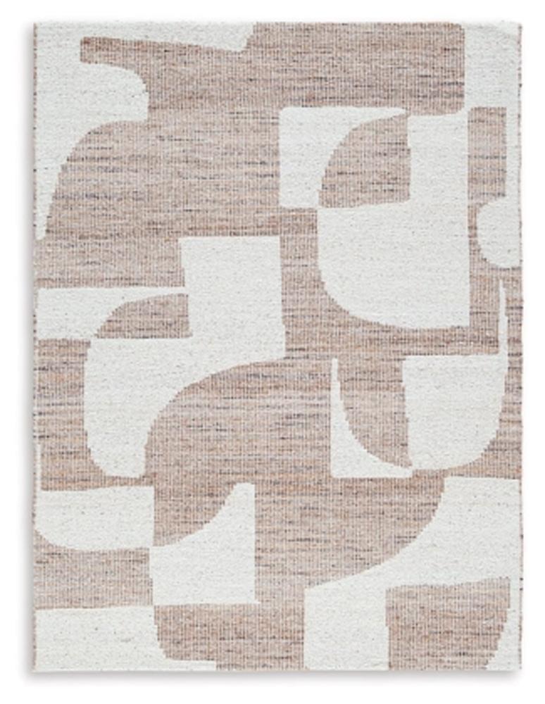 Signature Design by Ashley - Brynnfield Medium Rug in Beige/Brown - R406372 veiw 1