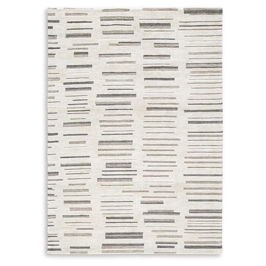 Signature Design by Ashley - Leesdale Medium Rug in Ivory/Brown/Black - R406422 veiw 1